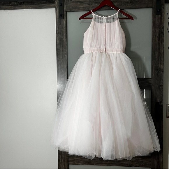 Joan Calabrese from Mon Cheri Girls' 14 Pink Ethereal Dress Flower Girl Glinda - Picture 4 of 14